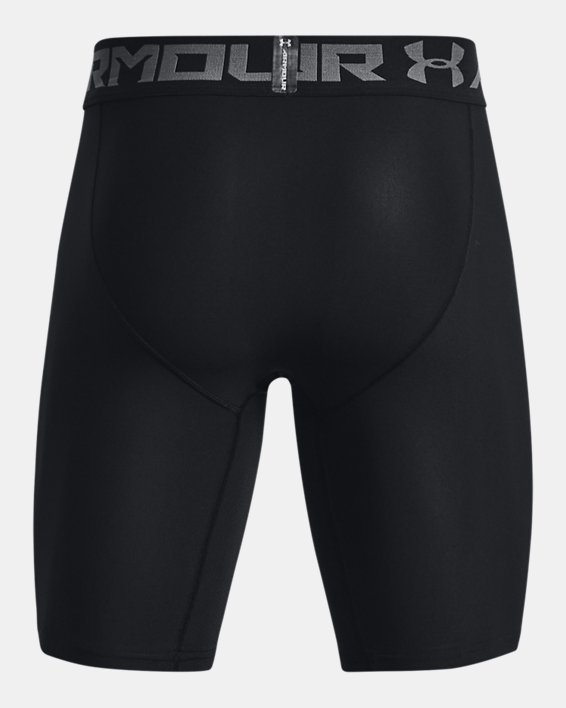 Men's HeatGear® Armour Long Compression Shorts, Black, pdpMainDesktop image number 7